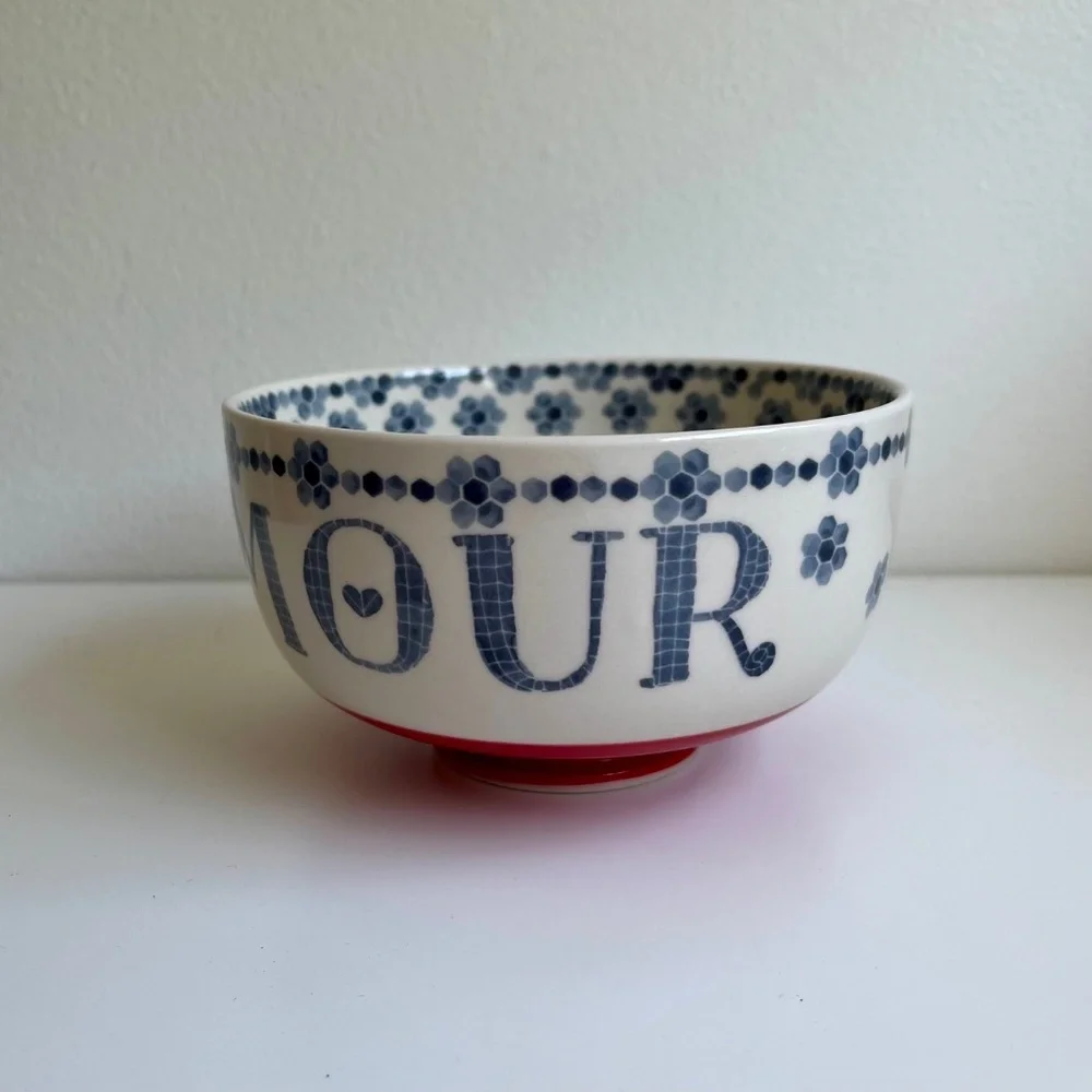 Anthropologie Amour Ceramic Bowl - Picture 3 of 6